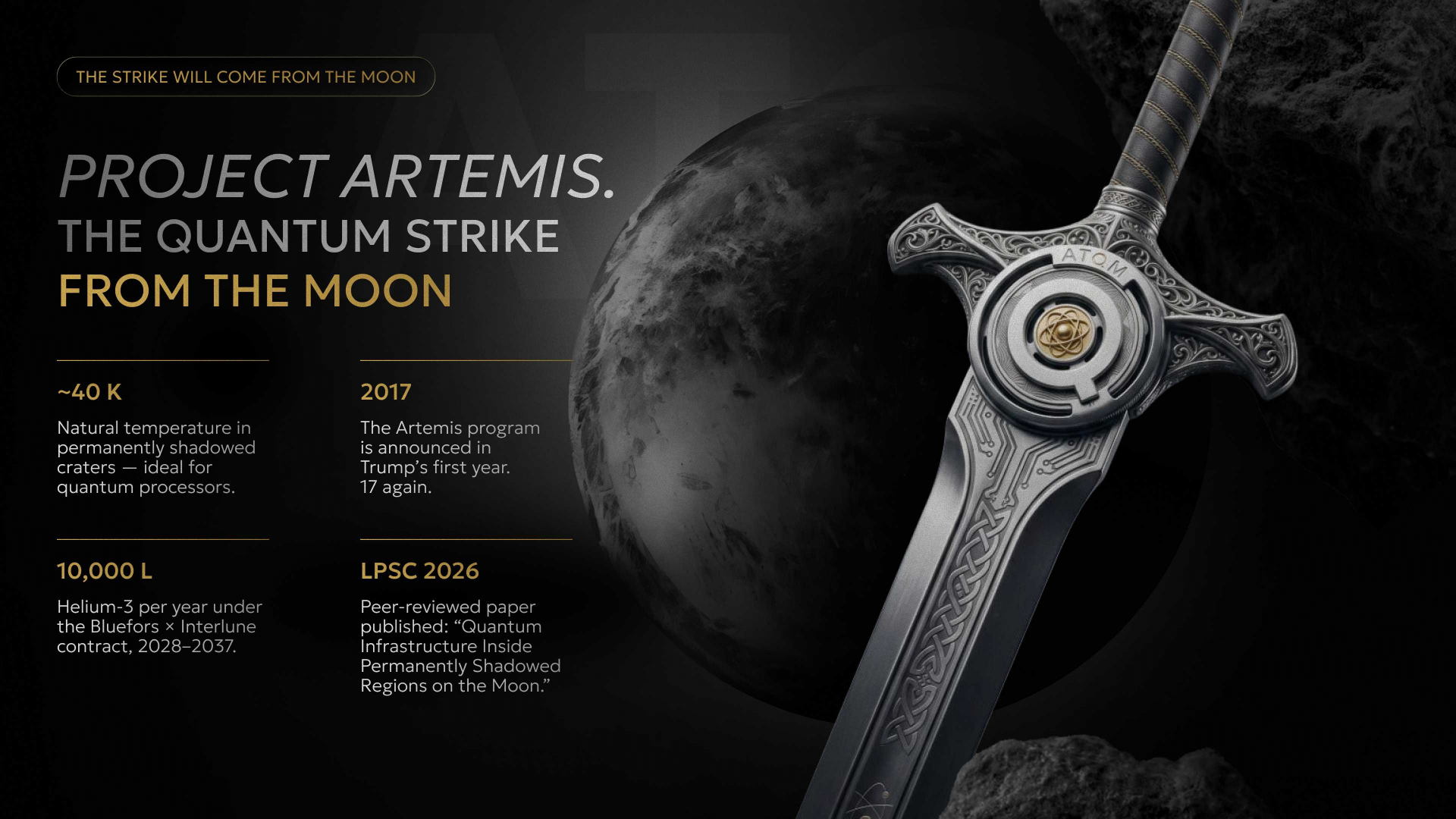Project Artemis — the quantum strike from the Moon